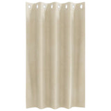 Gordijnen Met Gordijnen 2 Pcs Fluweel Crème