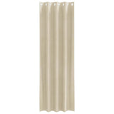 Verduisterende Gordijnen 2 Pcs Fluweel Crème