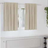 Gordijnen Met Gordijnen 2 Pcs Fluweel Crème