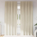 Verduisterende Gordijnen 2 Pcs Fluweel Crème