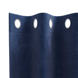 Gordijnen Met Gordijnen 2 Pcs Fluweel Donkerblauw