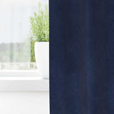 Gordijnen Met Gordijnen 2 Pcs Fluweel Donkerblauw