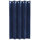 Gordijnen Met Gordijnen 2 Pcs Fluweel Donkerblauw