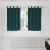 Gordijnen Met Gordijnen 2 Pcs Fluweel Donkergroen