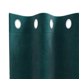 Gordijnen Met Gordijnen 2 Pcs Fluweel Donkergroen
