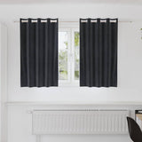 Gordijnen Met Gordijnen 2 Pcs Fluweel Donkergrijs