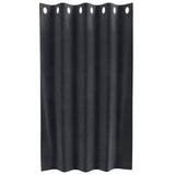 Gordijnen Met Gordijnen 2 Pcs Fluweel Donkergrijs