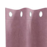 Gordijnen Met Gordijnen 2 Pcs Fluweel Donkerroze