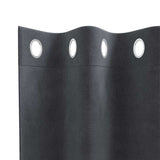 Gordijnen Met Gordijnen 2 Pcs Fluweel Lichtgrijs