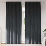 Gordijnen Met Gordijnen 2 Pcs Fluweel Lichtgrijs