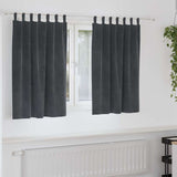 Gordijnen Met Gordijnen 2 Pcs Fluweel Lichtgrijs
