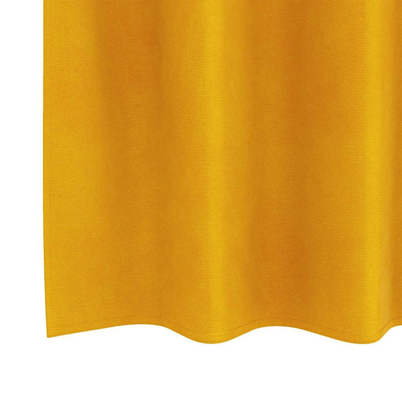Gordijnen Met Gordijnen 2 Pcs Fluweel Mosterdgeel