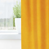 Gordijnen Met Gordijnen 2 Pcs Fluweel Mosterdgeel