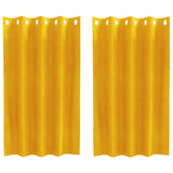 Gordijnen Met Gordijnen 2 Pcs Fluweel Mosterdgeel