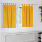 Gordijnen Met Gordijnen 2 Pcs Fluweel Mosterdgeel