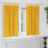Gordijnen Met Gordijnen 2 Pcs Fluweel Mosterdgeel