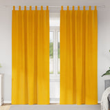 Verduisterende Gordijnen 2 Pcs Fluweel Mosterdgeel