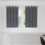 Gordijnen Met Gordijnen 2 Pcs Fluweel Lichtgrijs