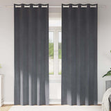 Gordijnen Met Gordijnen 2 Pcs Fluweel Lichtgrijs