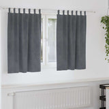 Gordijnen Met Gordijnen 2 Pcs Fluweel Lichtgrijs
