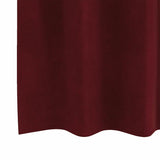 Gordijnen Met Gordijnen 2 Pcs Fluweel Wijnrood
