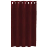 Gordijnen Met Gordijnen 2 Pcs Fluweel Wijnrood