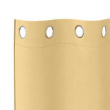 Zwart-Out Gordijnen Met Ringen 2 Pcs 140 X Beige