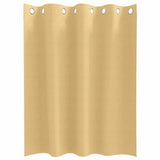 Zwart-Out Gordijnen Met Ringen 2 Pcs 140 X Beige