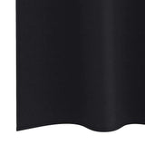 -Out Gordijnen Met Ringen 2 Pcs 140 X Zwart