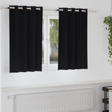 -Out Gordijnen Met Ringen 2 Pcs 140 X Zwart