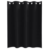 -Out Gordijnen Met Ringen 2 Pcs 140 X Zwart