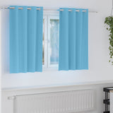 Zwart-Out Gordijnen Met Ringen 2 Pcs 140 X Lichtblauw