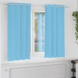 Zwart-Out Gordijnen Met Ringen 2 Pcs 140 X Lichtblauw