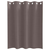 Zwart-Out Gordijnen Met Ringen 2 Pcs 140 X Donkerbruin