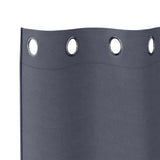 Zwart-Out Gordijnen Met Ringen 2 Pcs 140 X Antraciet
