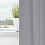 Zwart-Out Gordijnen Met Ringen 2 Pcs 140 X Lichtgrijs