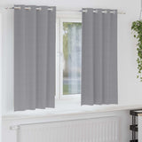 Zwart-Out Gordijnen Met Ringen 2 Pcs 140 X Lichtgrijs