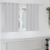 Zwart-Out Gordijnen Met Ringen 2 Pcs 140 X Bleekgrijs