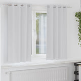 Zwart-Out Gordijnen Met Ringen 2 Pcs 140 X Bleekgrijs