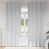 Zwart-Out Gordijnen Met Ringen 2 Pcs 140 X Bleekgrijs