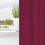 Zwart-Out Gordijnen Met Ringen 2 Pcs 175 X 140 Cm Wijnrood