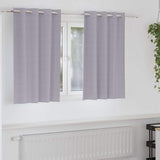 Zwart-Out Gordijnen Met Ringen 2 Pcs 140 X Metaalgrijs