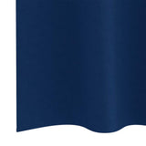 Zwart-Out Gordijnen Met Ringen 2 Pcs Donkerblauw 140 X 140 Cm Metaalgrijs