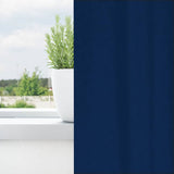 Zwart-Out Gordijnen Met Ringen 2 Pcs 225 X 140 Cm Donkerblauw