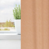 Zwart-Out Gordijnen Met Ringen 2 Pcs Licht Bruin 140 X Lichtbruin