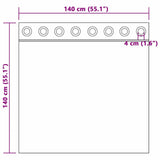 Zwart-Out Gordijnen Met Ringen 2 Pcs Licht Bruin 140 X Lichtbruin