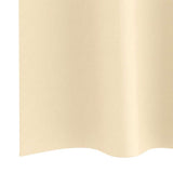 Zwart-Out Gordijnen Met Ringen 2 Pcs 140 X Crème