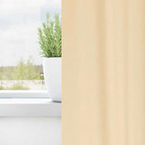 Zwart-Out Gordijnen Met Ringen 2 Pcs 140 X Crème