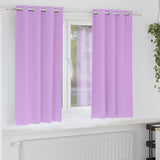 Zwart-Out Gordijnen Met Ringen 2 Pcs 140 X Paars