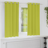 Zwart-Out Gordijnen Met Ringen 2 Pcs 175 X 140 Cm Groen